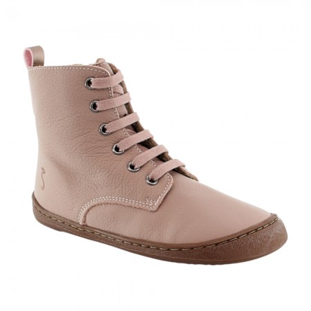 Botines barefoot Flexi Nens 9085-R Rosa Forro térmico