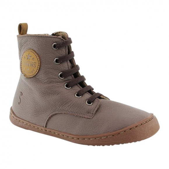 Botines barefoot Flexi Nens 9087-R Tabaco forro térmico