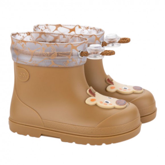 Botas de agua barefoot Mendi Jirafa Mostaza
