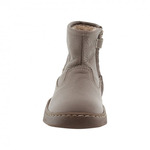 Bota barefoot Andanines Taupe borrego interior