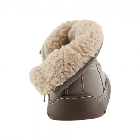 Bota barefoot Andanines Taupe borrego interior
