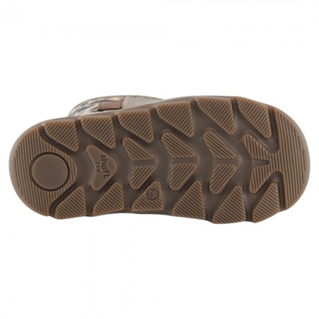 Bota barefoot Andanines Taupe-Leopardo borrego interior