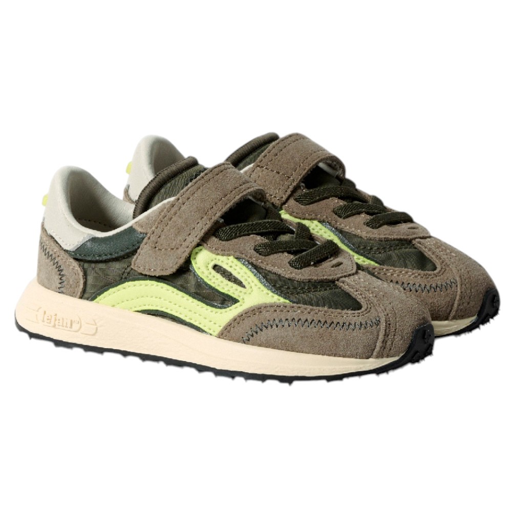 Zapatillas barefoot Lejan Melrose Kids Dark-Olive-Lime