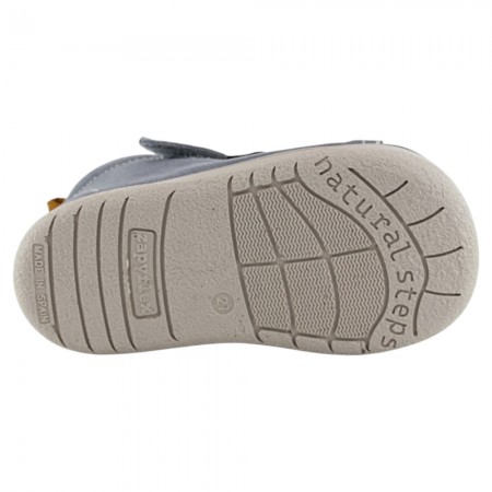 Botines barefoot Zapyflex cortes serraje Gris