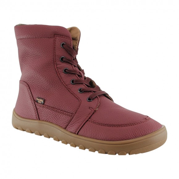 Botines impermeables Froddo Barefoot Up-Tex Burdeos forro borreguito