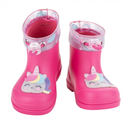 Botas de agua barefoot Mendi Unicornio Fucsia