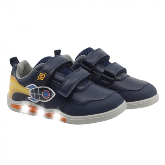 Zapatillas con luces barefoot Beppi 2223620 Azul