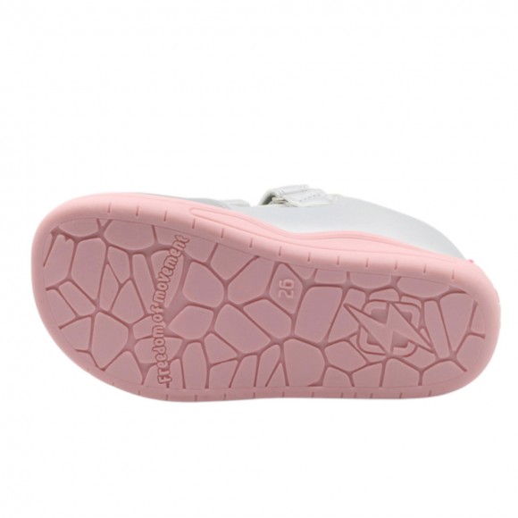 Zapatillas con luces barefoot Beppi 2223590 Plata-Rosa