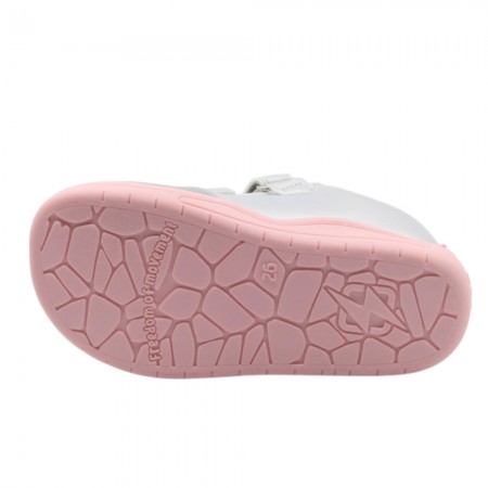 Zapatillas con luces barefoot Beppi 2223590 Plata-Rosa