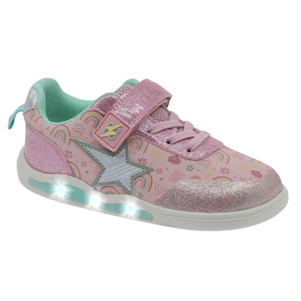 Zapatillas con luces barefoot Beppi 2223601 Rosa
