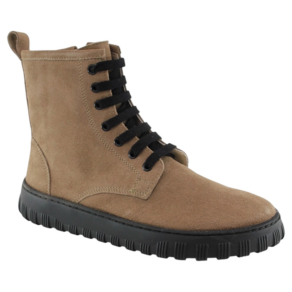 Botines Barefoot cordones Mum Aria Latte