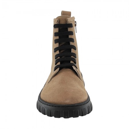 Botines Barefoot cordones Mum Aria Latte
