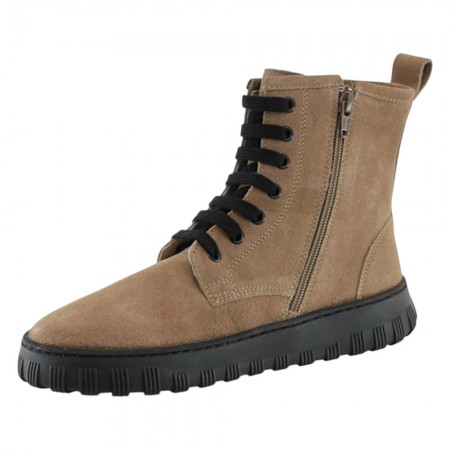 Botines Barefoot cordones Mum Aria Latte
