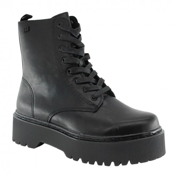 Botines plataforma Mustang 50176 Negro