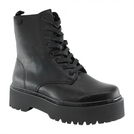 Botines plataforma Mustang 50176 Negro