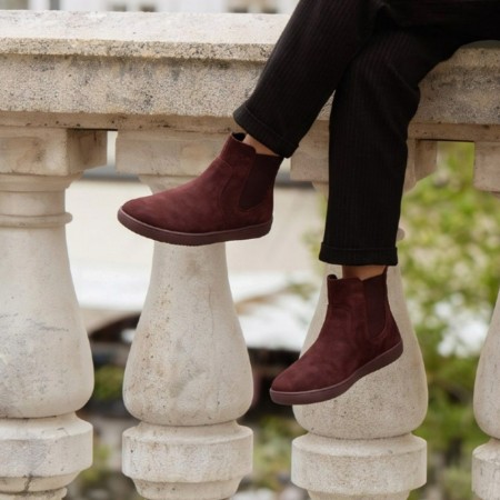 Botines hydrófugos barefoot Entice 3.0 Burgundy