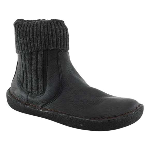 Botines barefoot El Naturalista Alpine Grass Tami Black calcetin